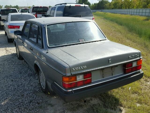 YV1AX8844H1249861 - 1987 VOLVO 244 DL GRAY photo 3