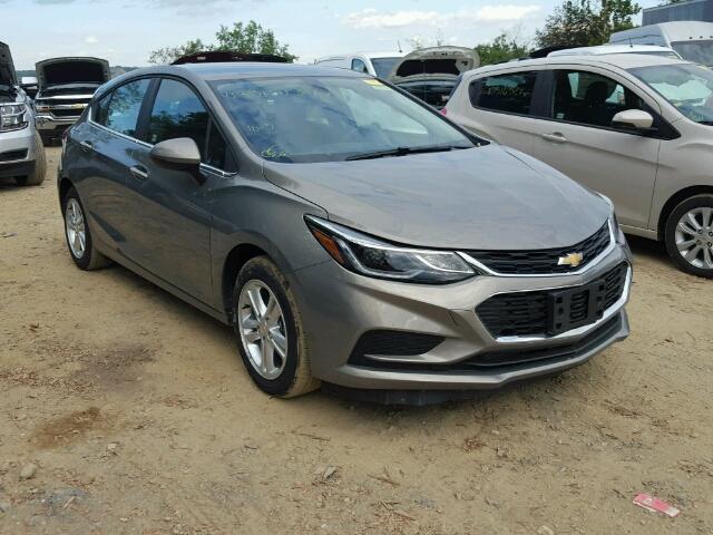 3G1BE6SM2HS569233 - 2017 CHEVROLET CRUZE LT GRAY photo 1