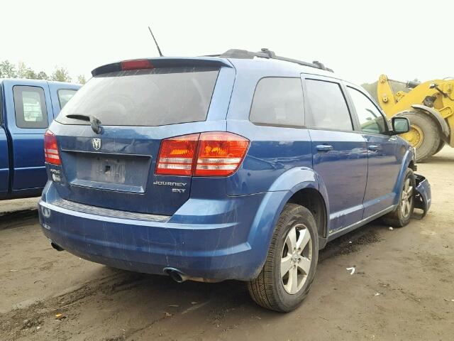 3D4GG57V29T591640 - 2009 DODGE JOURNEY SX BLUE photo 4