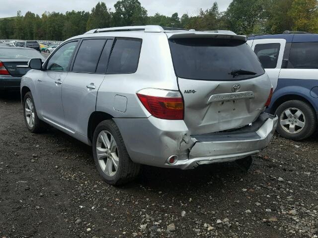 5TDDK3EH6AS013118 - 2010 TOYOTA HIGHLANDER SILVER photo 3