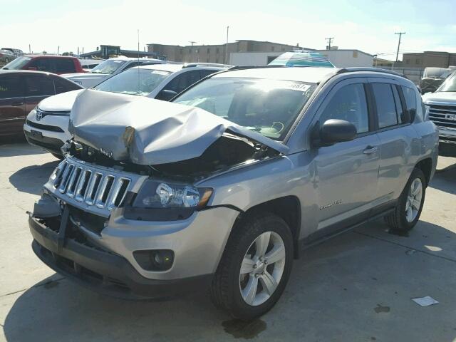 1C4NJCBA4GD560262 - 2016 JEEP COMPASS SP GRAY photo 2