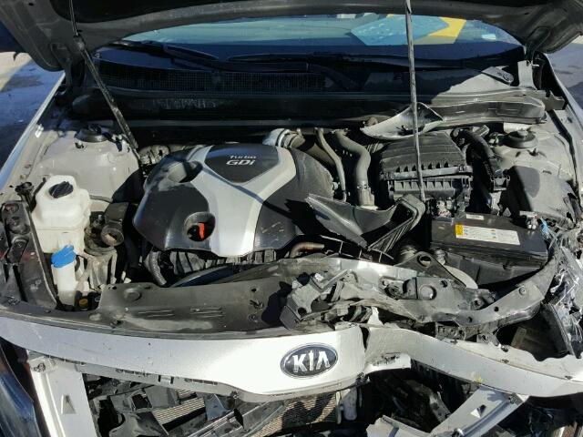 5XXGR4A60EG306944 - 2014 KIA OPTIMA SX SILVER photo 7