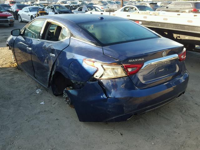 1N4AA6APXGC384738 - 2016 NISSAN MAXIMA 3.5 BLUE photo 3