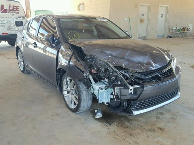 JTHKD5BH0E2180376 - 2014 LEXUS CT 200 GRAY photo 1