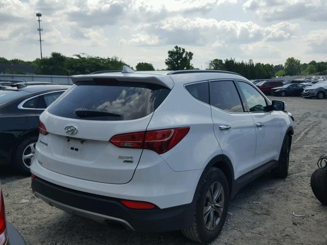 5XYZUDLB4DG084551 - 2013 HYUNDAI SANTA FE S WHITE photo 4