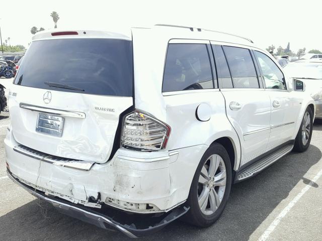 4JGBF2FE5BA643359 - 2011 MERCEDES-BENZ GL 350 BLU WHITE photo 4