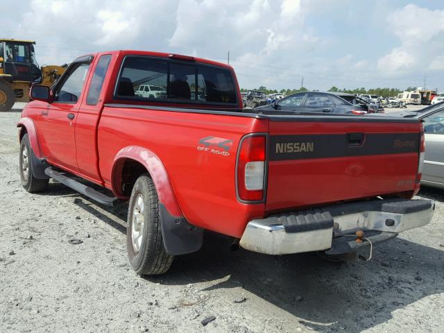 1N6ED26Y7XC303446 - 1999 NISSAN FRONTIER K RED photo 3