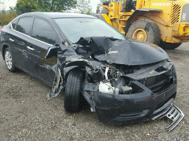 3N1AB7AP0DL742848 - 2013 NISSAN SENTRA S BLACK photo 9