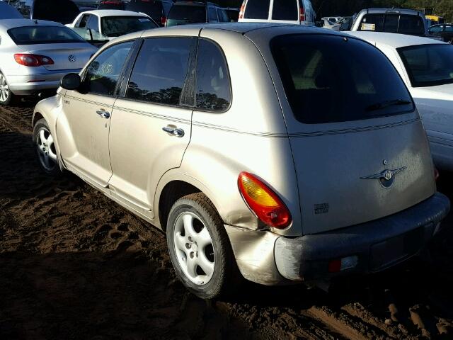 3C4FY58BX2T217258 - 2002 CHRYSLER PT CRUISER BEIGE photo 3