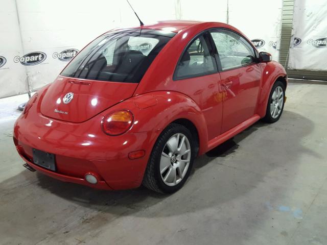 3VWFE31C04M405345 - 2004 VOLKSWAGEN NEW BEETLE RED photo 4