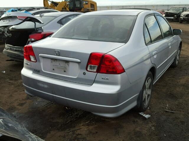 2HGES26874H571836 - 2004 HONDA CIVIC SILVER photo 4