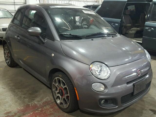 3C3CFFBR3CT269647 - 2012 FIAT 500 SPORT GRAY photo 1