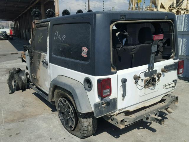 1C4AJWAG1DL627620 - 2013 JEEP WRANGLER S WHITE photo 3