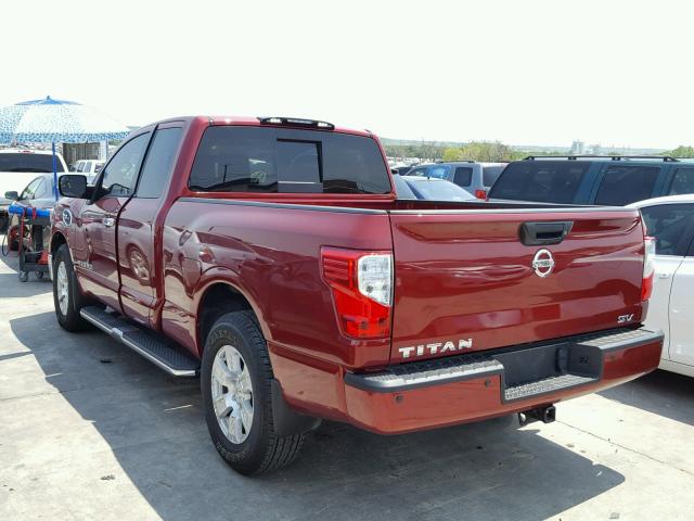 1N6AA1C69HN575474 - 2017 NISSAN TITAN SV RED photo 3