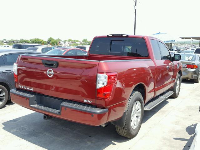 1N6AA1C69HN575474 - 2017 NISSAN TITAN SV RED photo 4