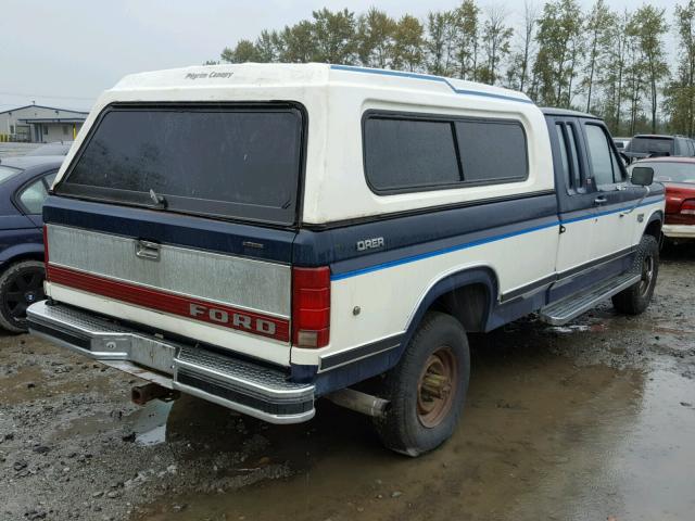 1FTHX2614GKA41398 - 1986 FORD F250 BLUE photo 4