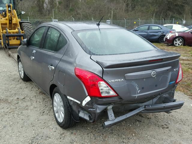 3N1CN7AP9GL844251 - 2016 NISSAN VERSA S CHARCOAL photo 3