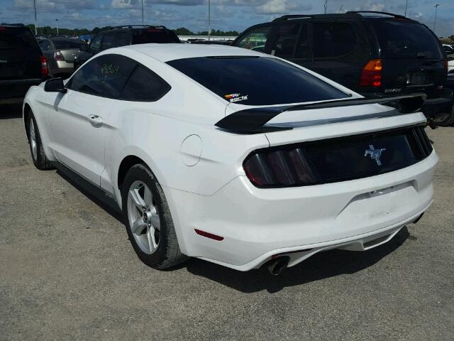1FA6P8AM3G5283440 - 2016 FORD MUSTANG WHITE photo 3
