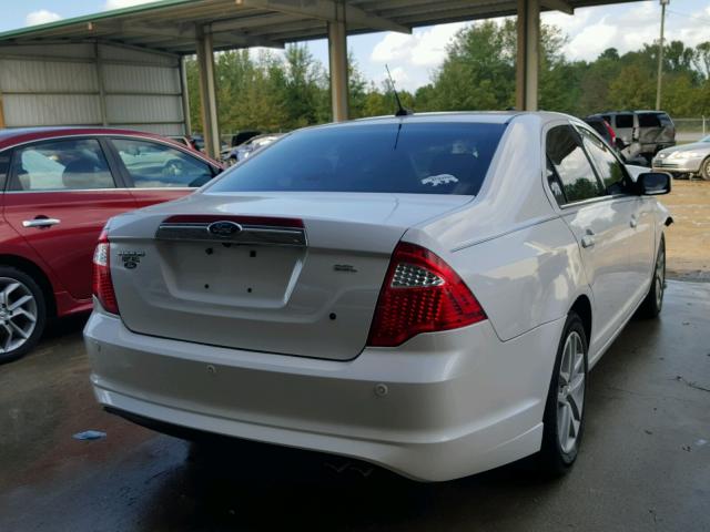 3FAHP0JA2CR435750 - 2012 FORD FUSION WHITE photo 4