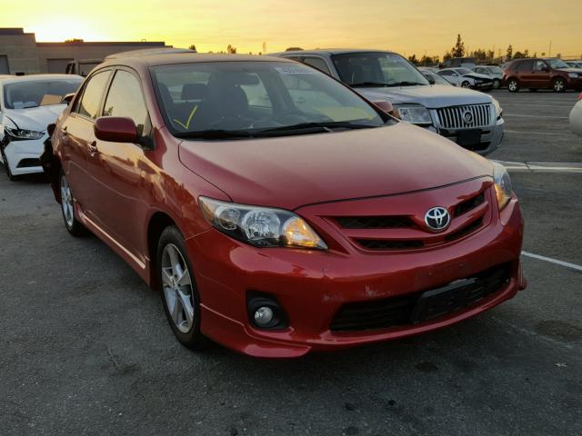 5YFBU4EE9DP203666 - 2013 TOYOTA COROLLA BA RED photo 1