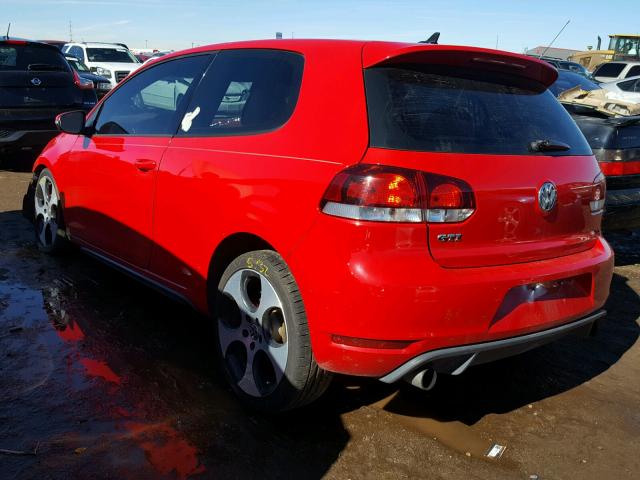 WVWED7AJ9DW071114 - 2013 VOLKSWAGEN GTI RED photo 3