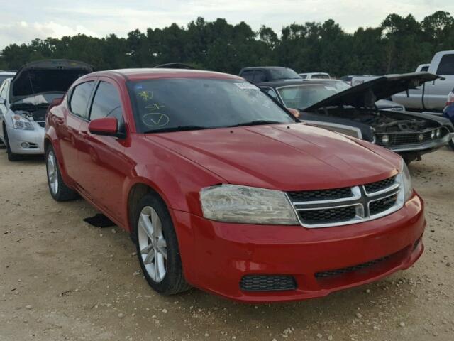 1C3CDZCB9CN311893 - 2012 DODGE AVENGER RED photo 1