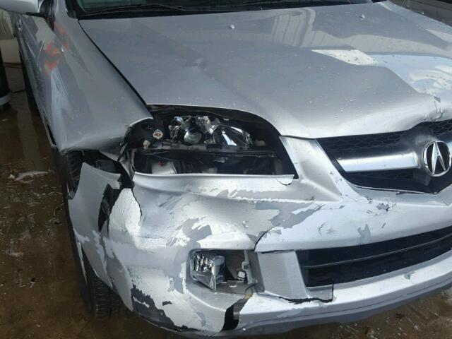 2HNYD18626H513948 - 2006 ACURA MDX SILVER photo 9