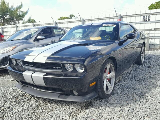 2C3CDYCJ1CH134346 - 2012 DODGE CHALLENGER BLACK photo 2