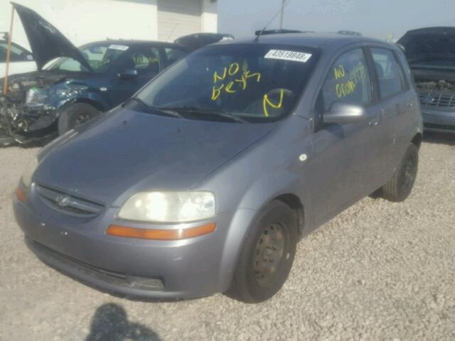 KL1TD66616B657264 - 2006 CHEVROLET AVEO BASE Сұр фото 2