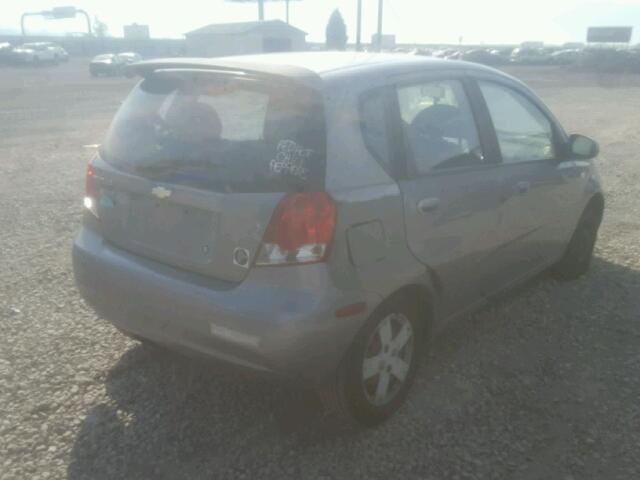 KL1TD66616B657264 - 2006 CHEVROLET AVEO BASE Сұр фото 4