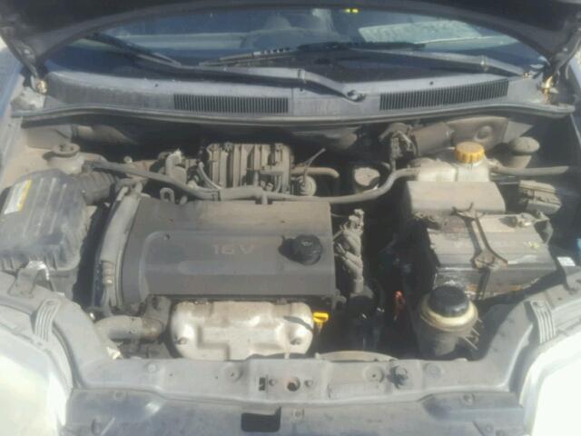 KL1TD66616B657264 - 2006 CHEVROLET AVEO BASE Сұр фото 7