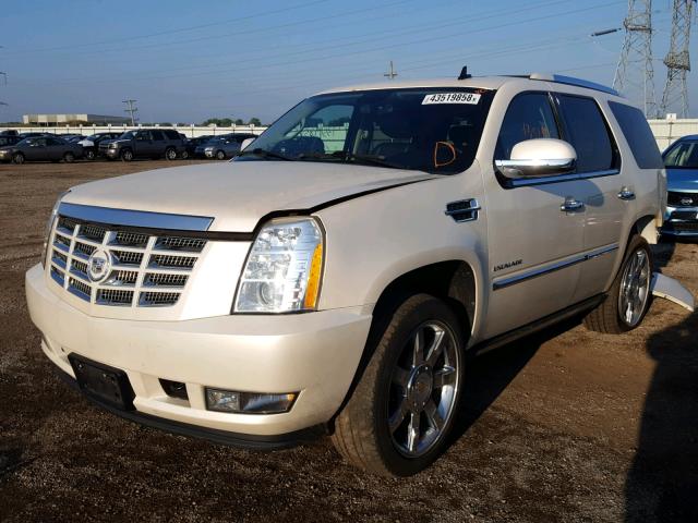 1GYUKCEF8AR106990 - 2010 CADILLAC ESCALADE P WHITE photo 2