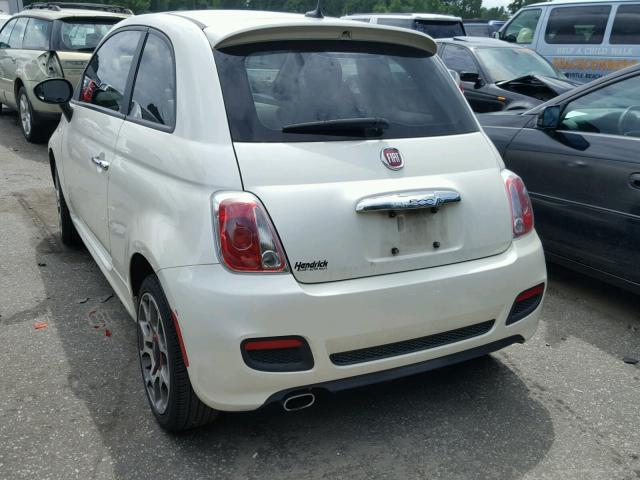 3C3CFFBR5CT366610 - 2012 FIAT 500 SPORT CREAM photo 3