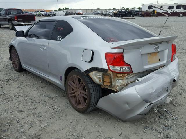 JTKJF5C71C3027406 - 2012 TOYOTA SCION TC 银色 照片 3