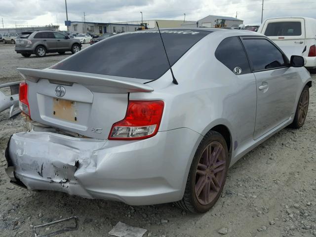 JTKJF5C71C3027406 - 2012 TOYOTA SCION TC 银色 照片 4