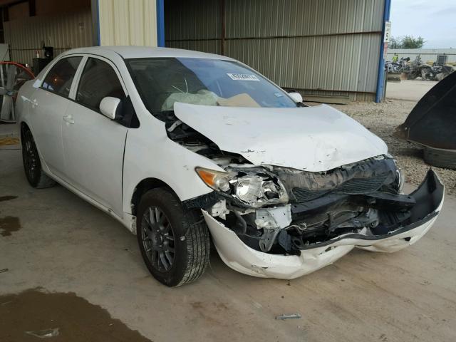 1NXBU40E99Z123801 - 2009 TOYOTA COROLLA BA WHITE photo 1