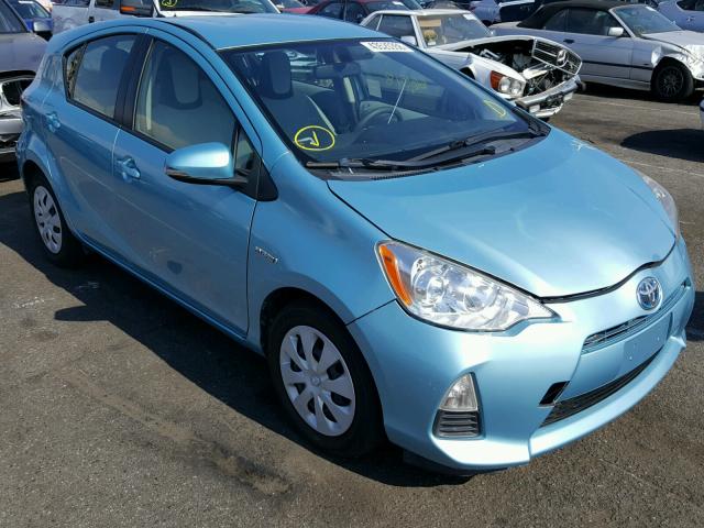 JTDKDTB32D1051358 - 2013 TOYOTA PRIUS C BLUE photo 1