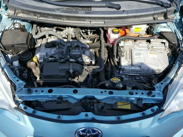 JTDKDTB32D1051358 - 2013 TOYOTA PRIUS C BLUE photo 7