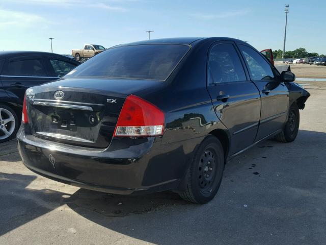 KNAFE221795651698 - 2009 KIA SPECTRA EX BLACK photo 4