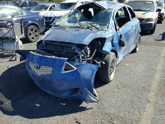 JTDJT923185141522 - 2008 TOYOTA YARIS BLUE photo 2