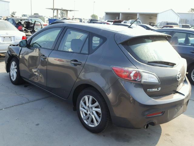 JM1BL1L86C1595216 - 2012 MAZDA 3 I GRAY photo 3