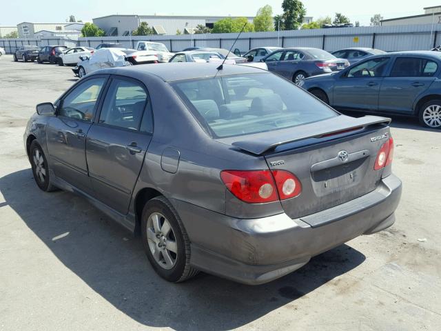 1NXBR32E77Z786354 - 2007 TOYOTA COROLLA S GRAY photo 3