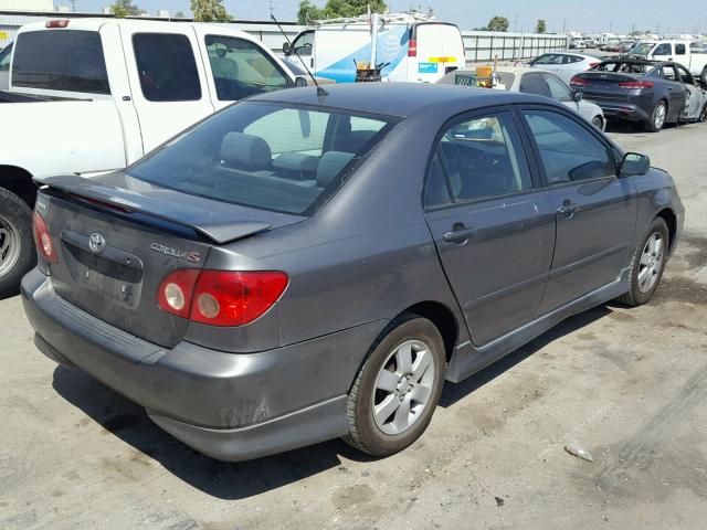 1NXBR32E77Z786354 - 2007 TOYOTA COROLLA S GRAY photo 4