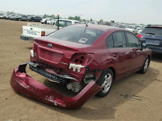 JF1GJAA6XCH007795 - 2012 SUBARU IMPREZA BA RED photo 4