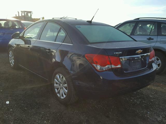 1G1PC5SH2B7241616 - 2011 CHEVROLET CRUZE LS BLUE photo 3