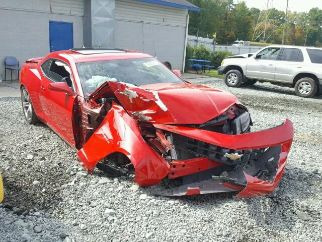 2G1FB1EV9A9107465 - 2010 CHEVROLET CAMARO LT RED photo 1