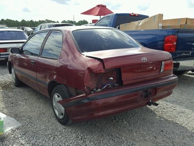 JT2EL43S5P0299277 - 1993 TOYOTA TERCEL DX RED photo 3