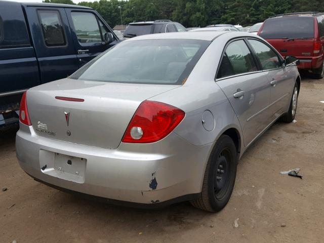 1G2ZF55B464215111 - 2006 PONTIAC G6 SE SILVER photo 4