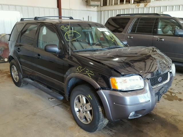 1FMYU03174KB62774 - 2004 FORD ESCAPE BLACK photo 1