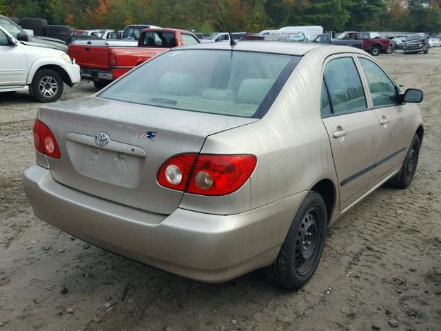 2T1BR32E45C399291 - 2005 TOYOTA COROLLA CE TAN photo 4